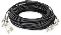 Digitus Vorkonfektionierte Glasfaser Universal Breakout Kabel, Multimode OM4, 12