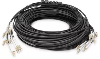 Digitus Vorkonfektionierte Glasfaser Kabel Multimode OM4 12 Fasern LC/UPC LC/UPC (LSOH CAT8.1 30m)