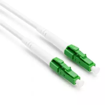 Dinic LWL-Internet-Anschlusskabel Simplex OS2 LC/APC SC/APC 30m wei&szlig;