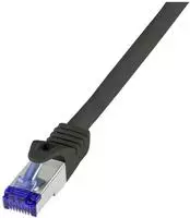 LogiLink C6A143S RJ45 CAT 6a S/FTP 50.00m Schwarz 1St.