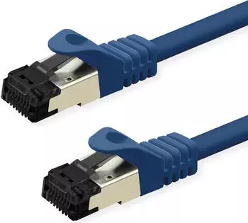 Value S/FTP Patchkabel Kat.8.1 LSOH Litze blau Netzwerk CAT 8 (21.99.1853)