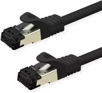 Value S/FTP Patchkabel Kat.8.1 LSOH Litze schwarz Netzwerk CAT 8 (21.99.1861)