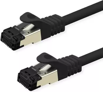 Value S/FTP Patchkabel Kat.8.1 LSOH Litze schwarz Netzwerk CAT 8 (21.99.1862)