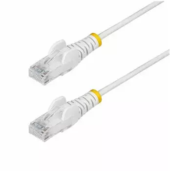 StarTech 2.5m White Slim CAT6 Ethernet Cable Snagless 28AWG LSZH Patch-Kabel RJ-45 (M) (N6PAT250CMWHS)
