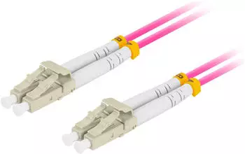 Lanberg Fiber Patchk. MM LC/UPC-LC/UPC DUPLEX 1m OM4 50/125 Multimode-Faser 1 m (FO-LULU-MD41-0010-VT)