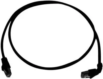Telegärtner Patchkabel CAT 6A 1 x 90° schwarz 0,5m MP8 FS500 LSZH abgewinkeltem Stecker (L00000A0201)