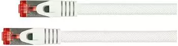 Python Patchkabel Rastnasenschutz (RNS) Cat. 6 S/FTP PiMF PVC 250MHz OFC wei&szlig; 10m (8063PY-100W)