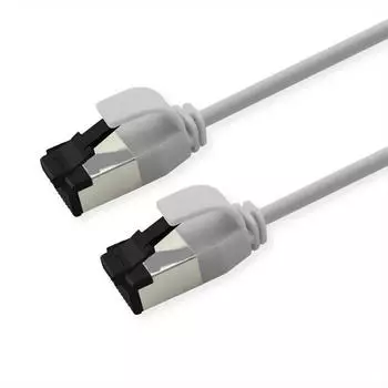 Roline U/FTP Patchkabel Kat. 8.1 LSOH Slim Wei&szlig; 0,3 m (21.15.3271)