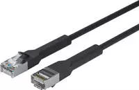 Lanview Network Cable CAT6A U/FTP (LSZH) 5m Black (LV-6AFTP-FLEX-ANG-05B-S) - Kabel -