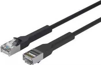 Lanview Network Cable CAT6A U/FTP (LSZH) 5m Black (LV-6AFTP-FLEX-ANG-05B-S)