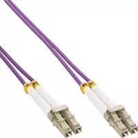 InLine&reg; LWL Duplex Kabel, LC/LC, 50/125&mu;m, OM4, 50m Kabel Patchkabel LWL