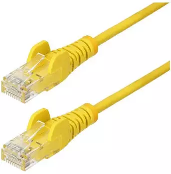 StarTech 25CM YELLOW SLIM CAT6 CABLE SLIM SNAGLESS RJ45 UTP PATCH CAB (N6PAT25CMYLS)