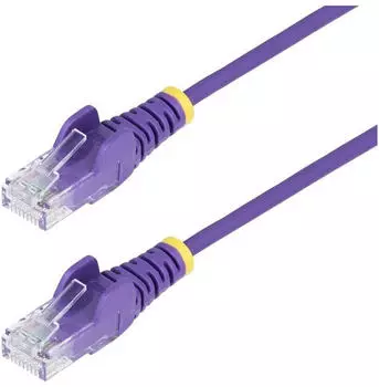 StarTech 25CM PURPLE SLIM CAT6 CABLE SLIM SNAGLESS RJ45 UTP PATCH CAB (N6PAT25CMPLS)