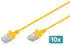 Digitus CAT 6 U-UTP Slim Patchkabel 3 m Gelb 10 Stück (CAT6 3 m) (DK-1618-030S-Y-10)