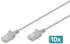 Digitus CAT 6 U-UTP Slim Patchkabel 1,5 m Grau 10 Stück (CAT6 1.50 m) (DK-1618-015S-10)