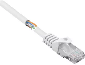 Renkforce RJ45 Patchkabel CAT 5e U/UTP 0.25m Wei&szlig; mit Rastnasenschutz | 5 St&uuml;ck