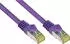 Good Connections RJ45 Patchkabel mitCat.7 Rastnasenschutz (RNS) S/FTP PiMF 600MHz OFC violett 50m (8070R-500V)