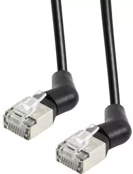 Maxtrack TI53-1.5L RJ45 Patchkabel 10 Gbit/s CAT 6a U/FTP Schwarz (TI53-1,5L)