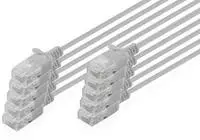 Digitus CAT 6 U-UTP Slim Patchkabel, 3 m, Grau, 10 St&uuml;ck