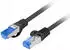 Lanberg Patchkabel CAT.6A S/FTP LSZH CCA Fluke Zert.sw Netzwerk CAT 6a (PCF6A-10CC-0025-BK)