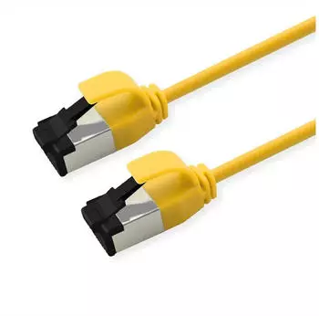 Roline U/FTP Patchkabel Kat.8.1 LSOH slim gelb 0.5m (21.15.3232)