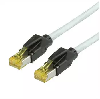 Draka Patchkabel Kat.6A (Class EA) S/FTP UC900 TM31 LSOH grau 0,5 m (21.05.9500)