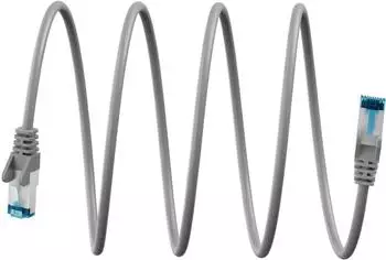 Wentronic Ultraflexibles CAT 6A Patchkabel S/FTP (PiMF) grau (79373)