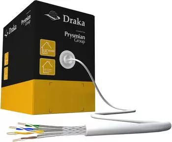 Draka Datenkabel Cat7 600MHz Dca UCHOMESS 4P26 S/FTP LSHF wei&szlig; Box350 (60026455)