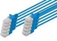 Digitus CAT 6 U-UTP Slim Patchkabel, 3 m, Blau, 10 St&uuml;ck
