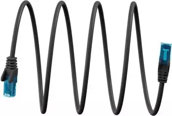 Wentronic Ultraflexibles CAT 6A Patchkabel S/FTP (PiMF) schwarz (79346)