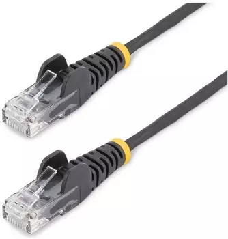 StarTech 25CM BLACK SLIM CAT6 CABLE SNAGLESS RJ45 UTP PATCH CABLE (N6PAT25CMBKS)