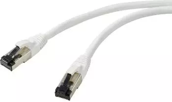 Renkforce RF-7106496 RJ45 Patchkabel CAT 8.1 S/FTP 5.00m Wei&szlig; 1St.