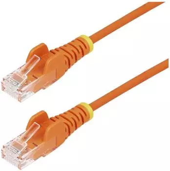 StarTech 25CM ORANGE SLIM CAT6 CABLE SLIM SNAGLESS RJ45 UTP PATCH CAB (N6PAT25CMORS)