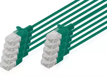 Digitus CAT 6 U-UTP Slim Patchkabel 3 m Gr&uuml;n 10 St&uuml;ck (CAT6 3 m) (DK-1618-030S-G-10)