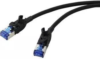 Renkforce RF-7116940 RJ45-Kupplung Patchkabel CAT 6a 2.00m Grau (RAL 7035) 3 Stück