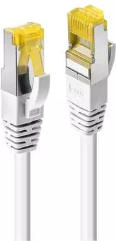 Lindy Patch-Kabel RJ-45 (M) RJ-45 (M) 50cm SFTP -Cat.7 gepresst wei&szlig; (47321)
