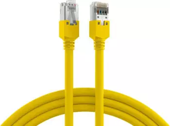 EFB-Elektronik RJ45 Patchkabel Cat.5e F/UTP LSZH Draka UC300 TM11 gelb 1,5m (K8075.1,5)