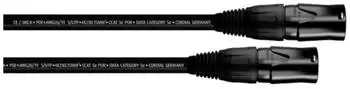 Cordial 15557 RJ45 Patchkabel CAT 5e S/UTP 1.50m Schwarz PUR-Mantel 1 St. (15557)