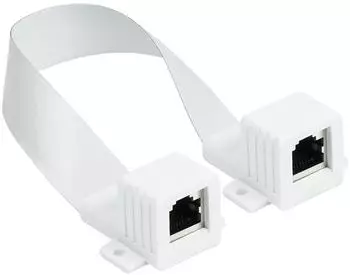 Good Connections RJ45-Fensterdurchf&uuml;hrung 0,3m wei&szlig; 8055-F23QW
