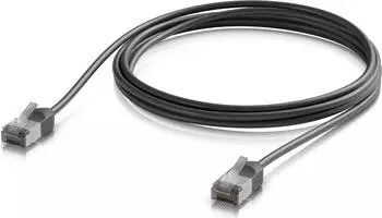 Ubiquiti Ultra-thin rugged shielded GbE networking (UACC-CABLE-PATCH-OUTDOOR-C6A-2M-BK)
