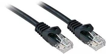 Lindy Basic Patch-Kabel RJ-45 (M) bis RJ-45 (M) 3,0m UTP CAT 6 gepresst Schwarz (48194)