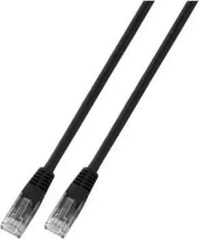 EFB-Elektronik RJ45 Patchkabel Cat.6 U/UTP PVC CCA schwarz 3m (K8100SW.3)