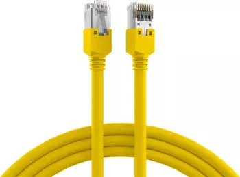 EFB-Elektronik RJ45 Patchkabel Cat.5e SF/UTP LSZH Draka UC300 TM11 gelb 0,5m (K8015.0,50)