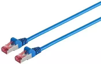 S-Conn Patchkabel cat 6A S/FTP PIMF GHMT-ZERTIFIZIERT blau 0,5m (75711-A0.5B)