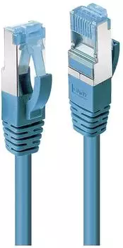 Lindy Patch-Kabel RJ-45 (S) RJ-45 (S) 10,0m SFTP PiMF CAT 6a gepresst Blau (47153)