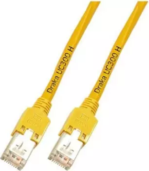 EFB-Elektronik RJ45 Patchkabel Cat.5e F/UTP LSZH Draka UC300 TM11 gelb 7,5m (K8075.7,5)