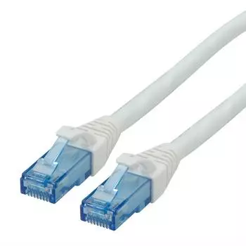 Roline Patch-Kabel RJ-45 (M) bis RJ-45 (M) 3m UTP CAT 6a geformt verseilt weiß (21.15.2763)