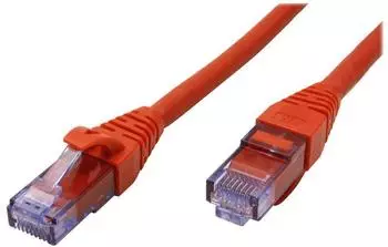 Roline Patch-Kabel RJ-45 (M) bis RJ-45 (M) 50 cm UTP CAT 6a geformt verseilt Rot (21.15.2710)