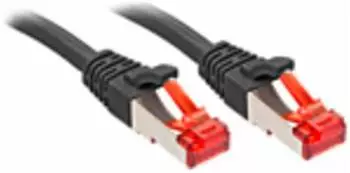 Lindy Patch-Kabel RJ-45 (M) bis RJ-45 (M) 20,0m SFTP PiMF CAT 6e geformt Schwarz (47785)