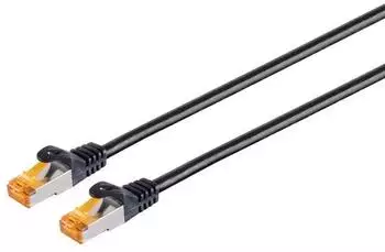 S-Conn Patchkabel cat. 6A S/FTP Outdoor schwarz 2,0m (08-26035)